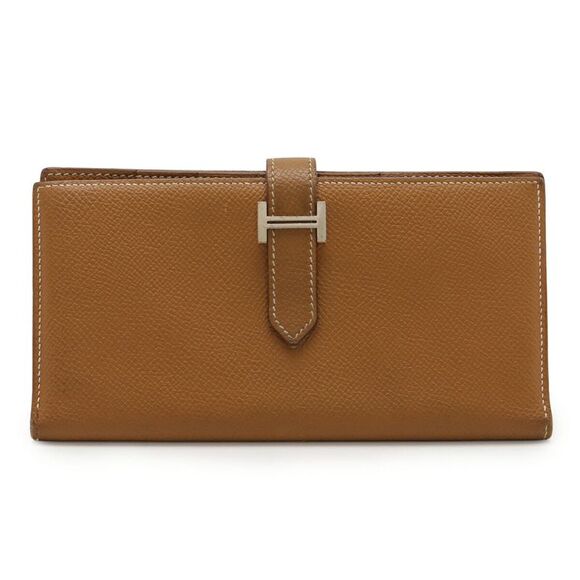 Hermes Bearn Souffle Bifold Wallet Gold